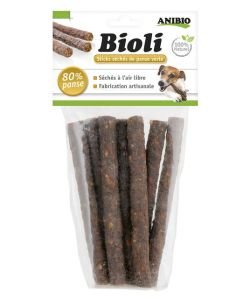 Bioli sticks for dogs - Green bandage 80%, 7 sticks